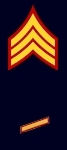 United States Marine Corps Sergeant and 1 Service Stripe